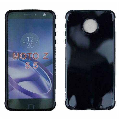(Canadain Version) Motorola Z Soft TPU Case, w/Extra Corner Protection, Black