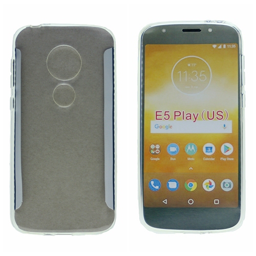 (Canadain Version) Motorola E5 Play Soft TPU Case, w/Extra Corner Protection, Clear