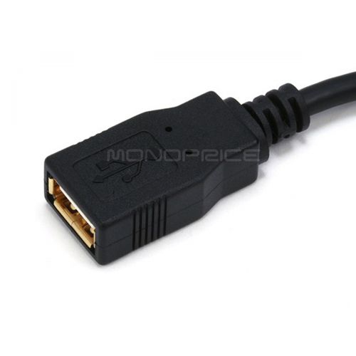 10ft USB 2.0 A Male to A Female Extension Cable - Black