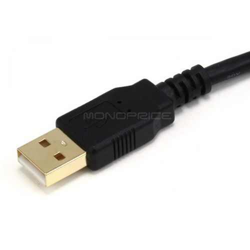 10ft USB 2.0 A Male to A Female Extension Cable - Black