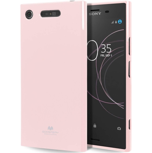 Final Sale! Sony XZ1 Goospery Jelly Case, Baby Pink