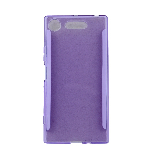 TopSave Final Sale! Sony XZ1 Smooth, and Glossy Soft Back Case, Purple
