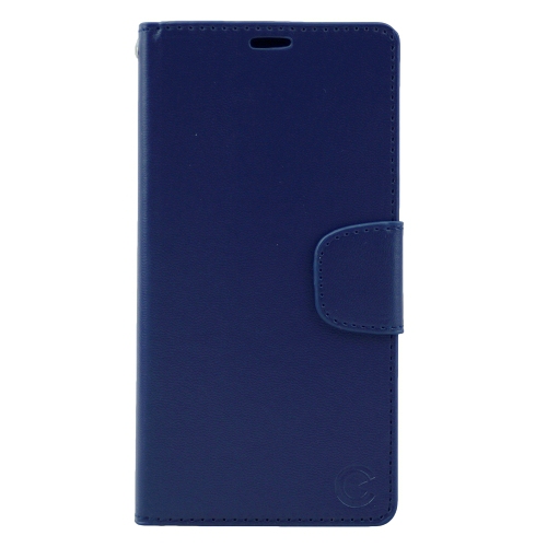 Final Sale! Navy Blue Wallet with Card Holder,Flip Case with Kickstand and Protective Cover for Sony XZ1