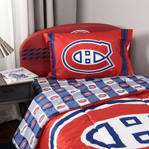 Literie de lit simple de la LNH - Canadiens de Montréal