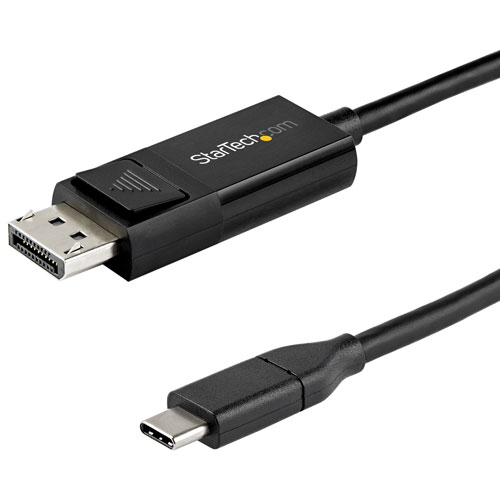 Câble USB-C à 8K 60 Hz/4K DisplayPort 1.4 de 2 m (6,56 pi) de StarTech (CDP2DP142MBD)