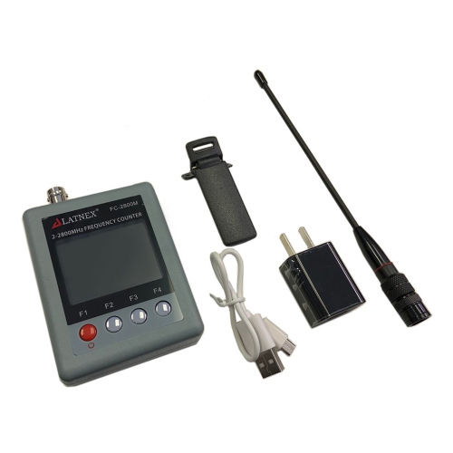 LATNEX FC-2800M Handheld 2MHz -2.8GHz WalkieTalkie 2-Way Radio Frequency Counter