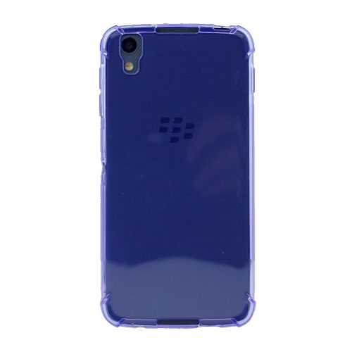 Black Berry Dtek50 Edge Corner Bumper Soft Back Case, Purple