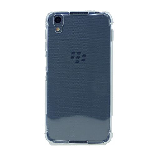 Black Berry Dtek50 Edge Corner Bumper Soft Back Case, Clear