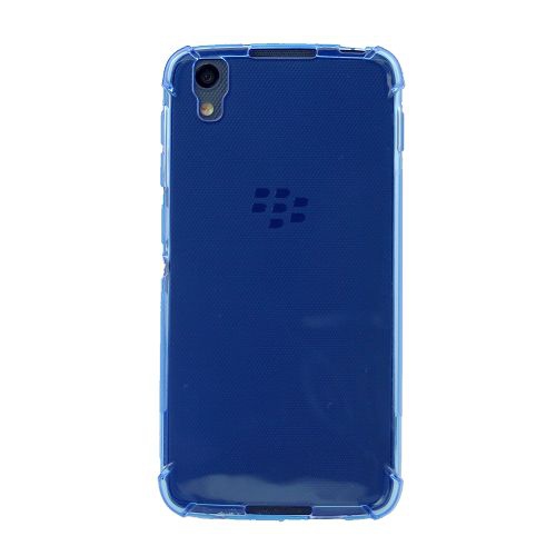 Black Berry Dtek50 Edge Corner Bumper Soft Back Case, Blue