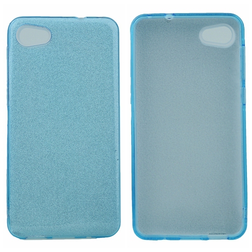 Alcatel A50 Tri-Layers Protective Glitter Case, Blue