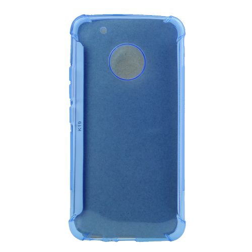 Coque arrière souple pour moto G5 Edge Corner, bleu