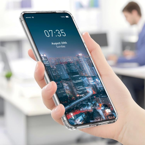 TopSave Hybrid Magnetic Case Compatible with MagSafe, Protective, Scratch-Resistant Back, Classic Series, Clear For Samsung Galaxy S25 Edge 6.7"