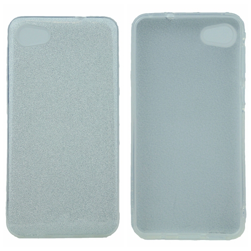 Alcatel A50 Tri-Layers Protective Glitter Case, Silver