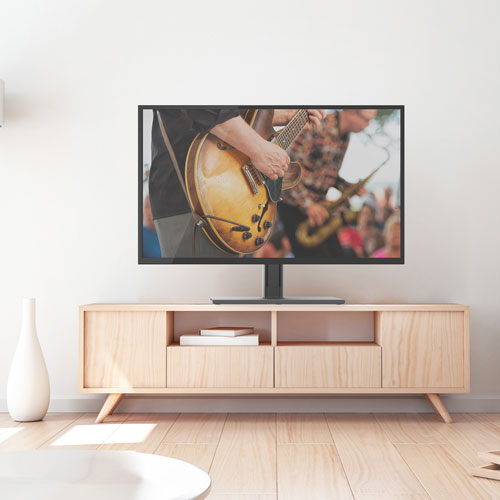 Image 10 of 10.. Kanto 37" - 65" Full Motion Tabletop TV Mount