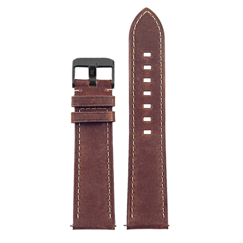 DASSARI  Vintage Italian Leather Watch Band Strap for Fossil Sport Smartwatch - 22MM - Rust In Multicolor