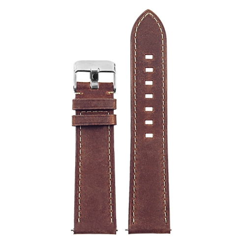 DASSARI  Vintage Italian Leather Watch Band Strap for Fossil Sport Smartwatch - 22MM - Rust In Multicolor