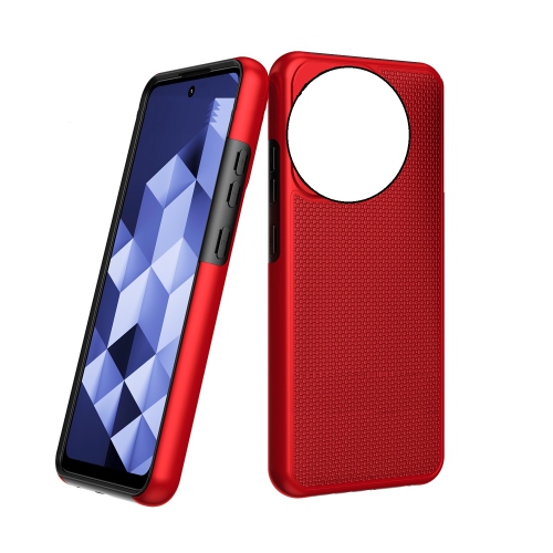 TopSave Dual Layer Honeycomb Design Heavy Duty Protection, Slim Fit Lightweight Rugged Shockproof Case For TCL 60 XE NXTPAPER 5G 6.78", Red