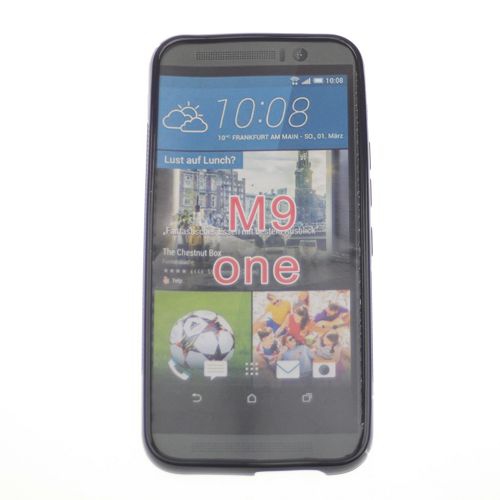 HTC M9 S Line Soft TPU Case, Black