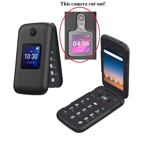 TopSave Cover For TCL Flip Plus 4058L/TCL Flip 4058E(CA)/TCL Flip 2 T408DL/TCL Go Flip 2 4058G/Alcatel Go Flip 4/ TCL Flip/TCL Flip Pro/TCL Flip