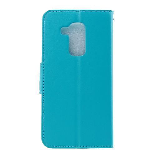 Huawei GR5 Wallet Flip Case, Light Blue(Picture is a display of the color and how the case look like)