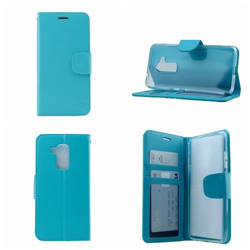 Huawei GR5 Wallet Flip Case, Light Blue(Picture is a display of the color and how the case look like)