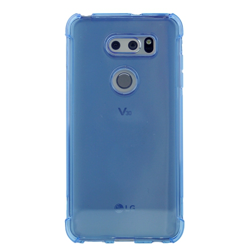 TopSave Extra Corner Bumper Soft Gel Rubber Jelly TPU Case For LG V30, Blue