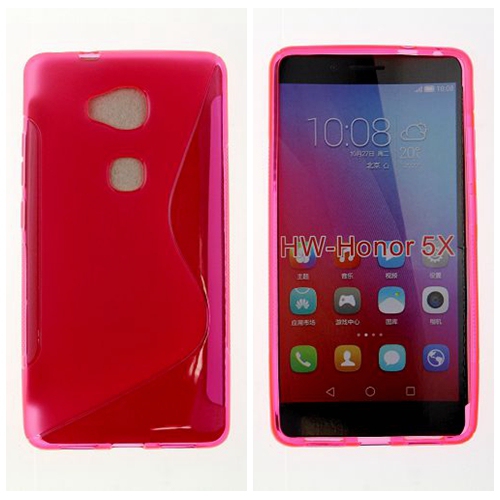 Huawei GR5 S Line Soft TPU Case, Hot Pink