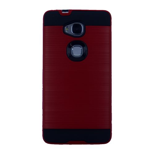 Coque Rigide Huawei GR5 Dual Layer Brush Style, Rouge
