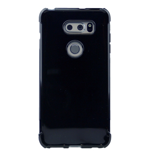 CC  Topsave Extra Corner Bumper Soft Gel Rubber Jelly Tpu Case for Lg V30 In Black