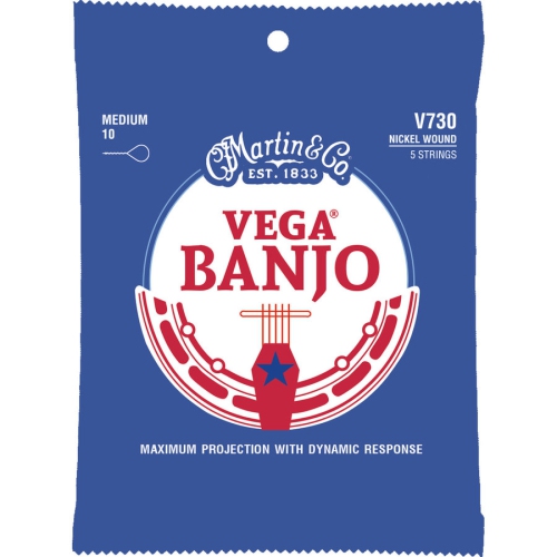 Martin Vega Banjo Strings - Nickel, Medium
