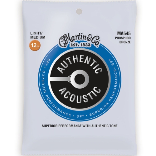 Martin Authentic SP Acoustic Guitar Strings - 92/8, Bluegrass