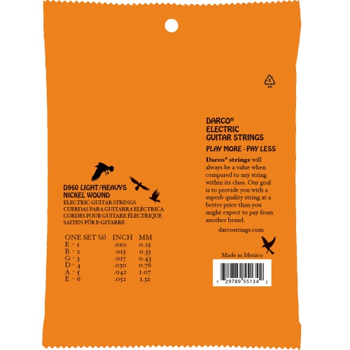 Cordes de guitare électrique Darco - Légère Lourde
