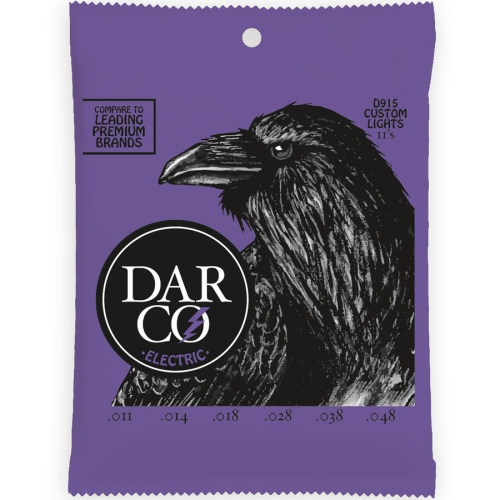 Cordes de guitare électrique de Darco - lumière personnalisée