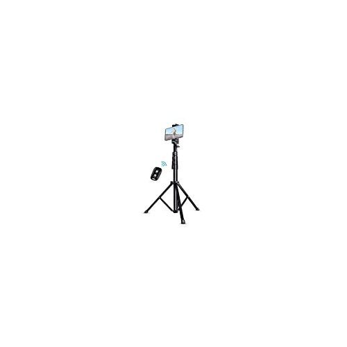 Selfie Stick Tripod, UBeesize 51" Extendable Tripod Stand with Bluetooth Remote for iPhone & Android Phone, Heavy Duty Alum...