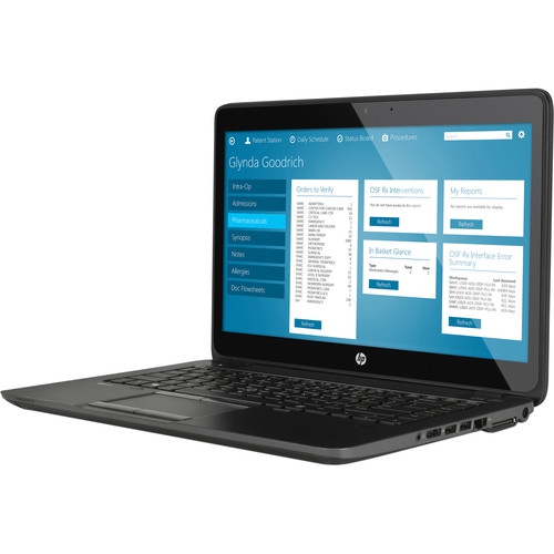 HP ZBook 14 G2 14" Laptop - Intel Core i5-5300U - 8GB DDR3L - 256GB SSD - Windows 10 Home 64 Bit - Black by HP - Refurbished condition - Image 3