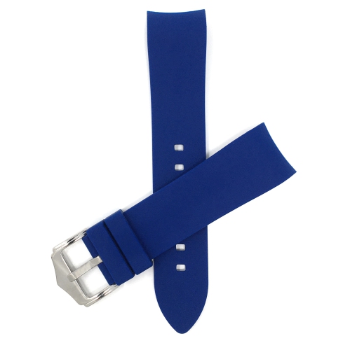 BANDINI  18MM Silicone Smartwatch Bands - Curved End - Soft Rubber Replacement Smart Watch Straps - Waterproof - (Blue, 18Mm) In Multicolor