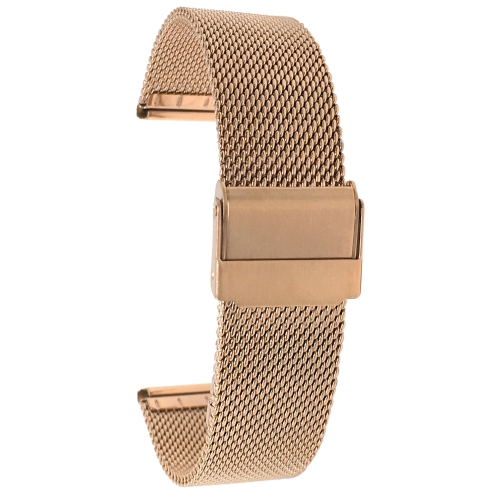 Bandini 16mm Bracelet de montre maille en acier inoxydable pour femme, ton  or rosé , Bracelet montre de remplacement en maille métallique fine -  longueur ajustable | Best Buy Canada
