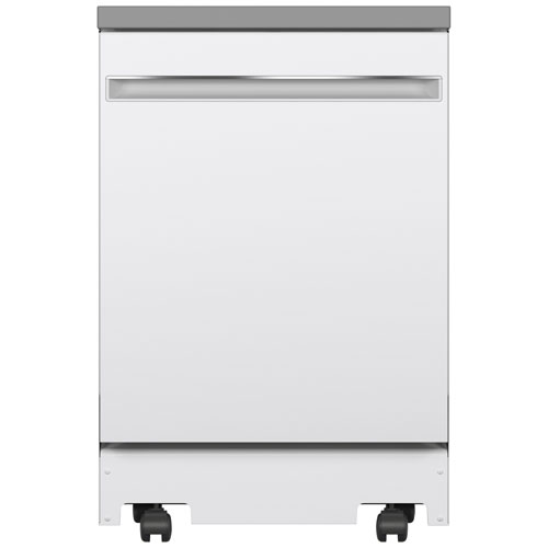 GE 23.62'' 58dB Portable Dishwasher - White