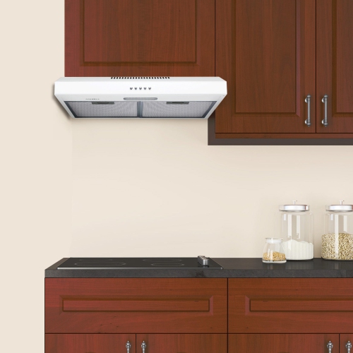 Ancona 24" Convertible Under Cabinet Range Hood in White