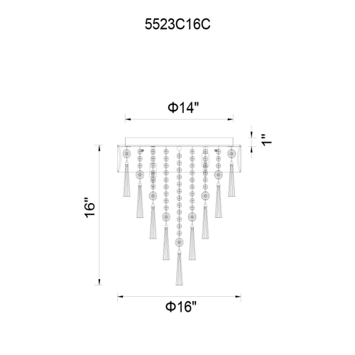Franca 4 Light Drum Shade Flush Mount With Chrome Finish