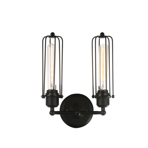 CWI LIGHTING CANADA  Benji 2 Light Wall Sconce With Finish In Black