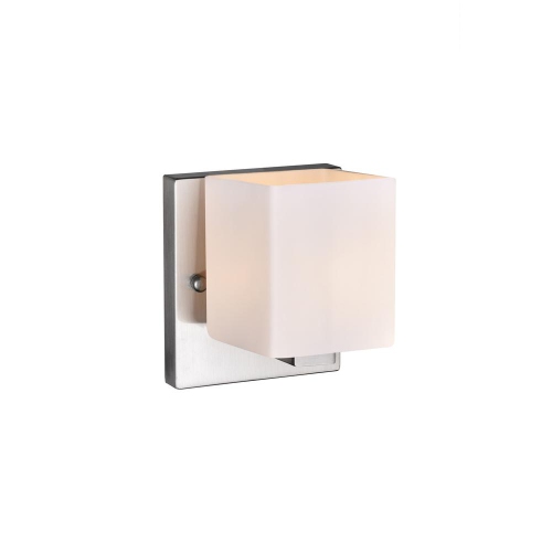 CWI LIGHTING CANADA  Cristini 1 Light Bathroom Sconce With Satin Nickel Finish