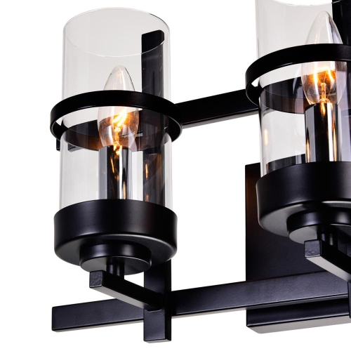 Sierra 3 Light Wall Sconce With Black Finish