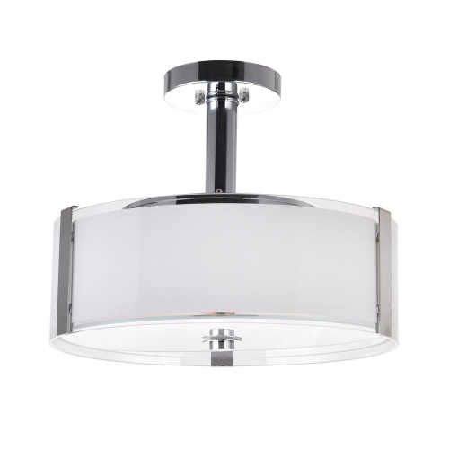 Lucie 4 Light Drum Shade Chandelier With Chrome Finish