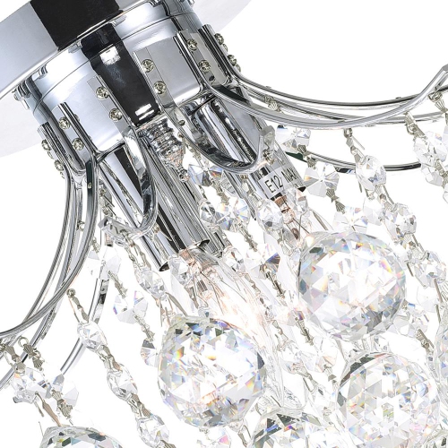 Princess 3 Light Flush Mount With Chrome Finish