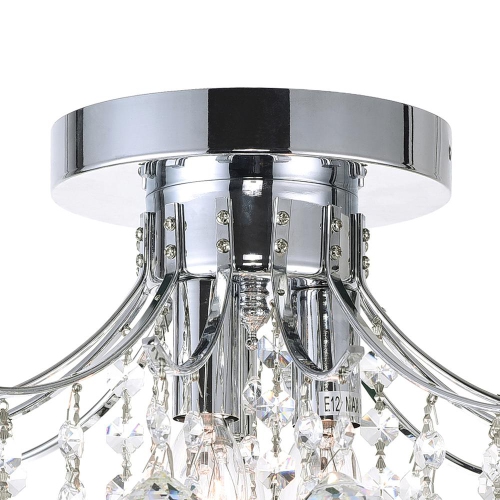 Princess 3 Light Flush Mount With Chrome Finish