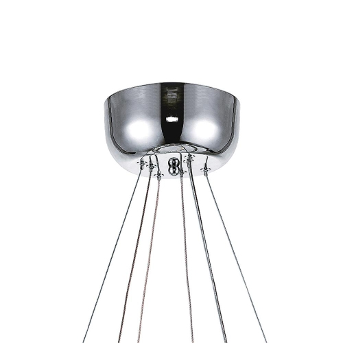 Ring LED Chandelier With Chrome Finish