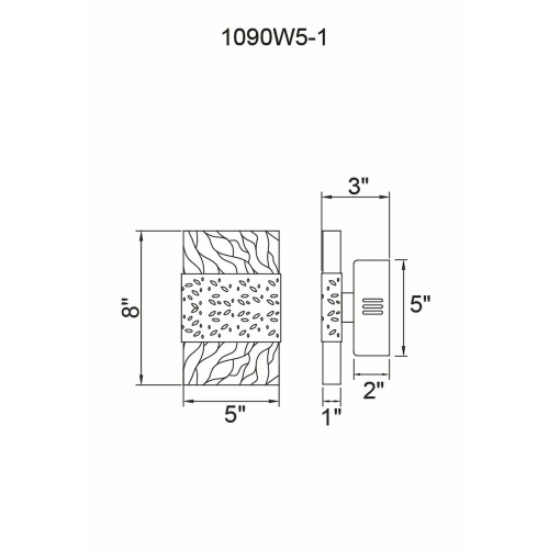 Carolina LED Wall Sconce With Pewter Finish