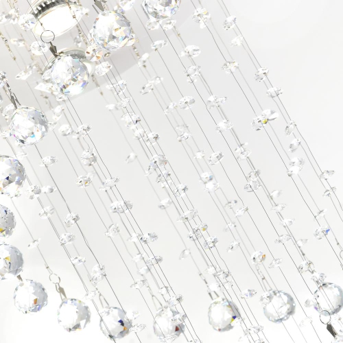 Spiral 5 Light Flush Mount With Chrome Finish