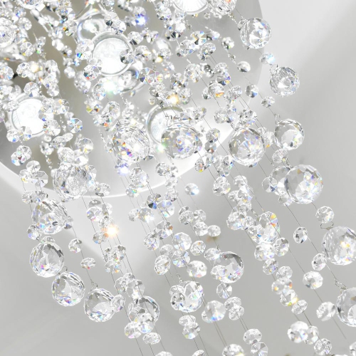 Spiral 5 Light Flush Mount With Chrome Finish